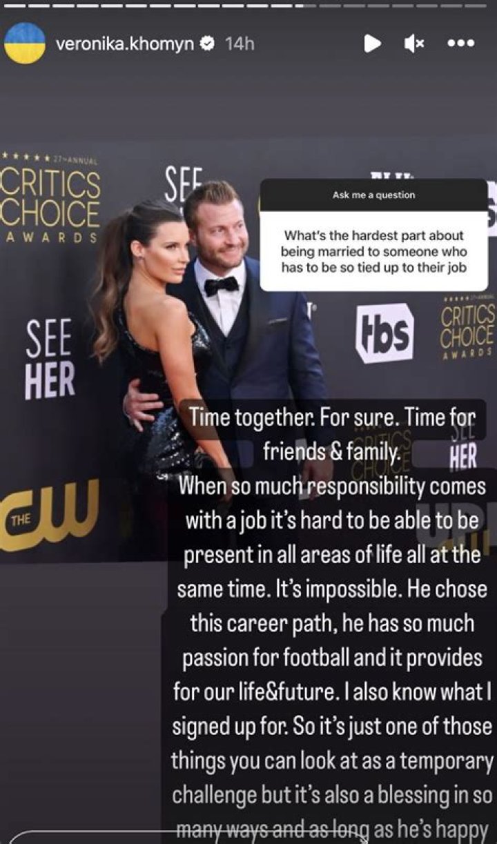 Who Is Sean McVay’s Wife, Veronika Khomyn? Explore His Married Life